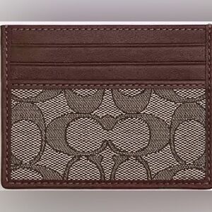 COACH® Outlet | Slim Id Card Case In Signature Jacquard